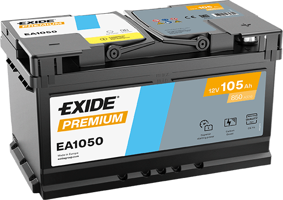 Exide Car Battery Premium EA1050 LH4