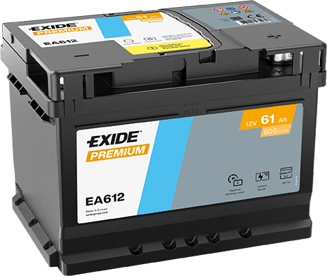 Exide Car Battery Premium EA612 LB2
