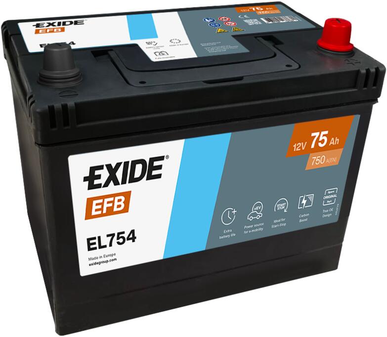Exide Car Battery EFB EL754 D26