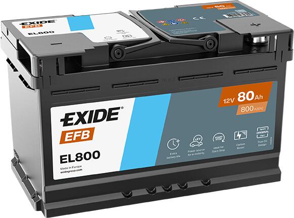 Exide Car Battery EFB EL800 L4