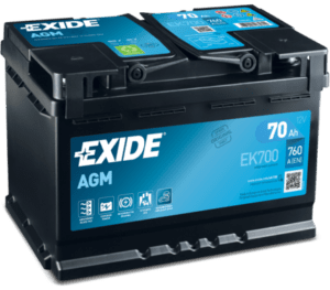 Exide Car Battery AGM EK700 L3