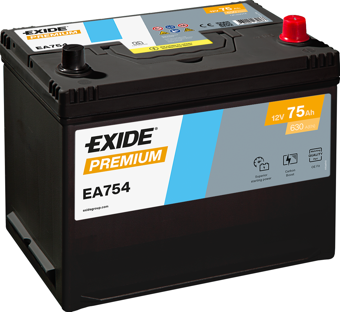 Exide Car Battery Premium EA754 D26