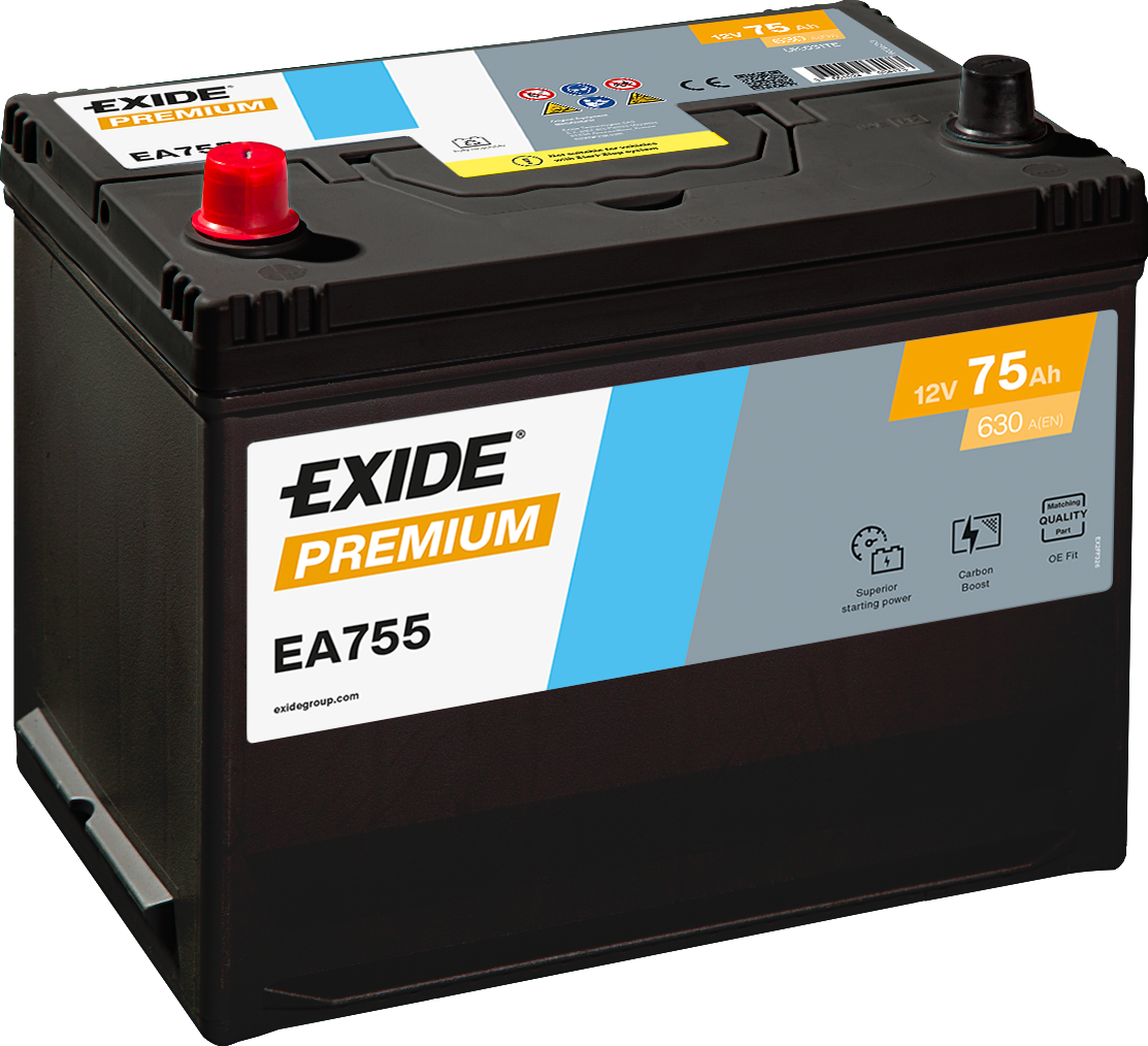 Exide Car Battery Premium EA755 D26