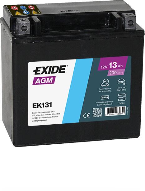 Exide EK131 AGM Car Battery
