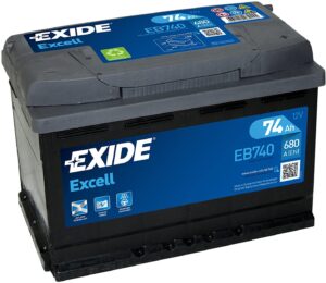 Exide Excell EB740 74Ah 680A Battery