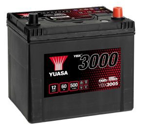 YBX3005 12V 60Ah 500A Yuasa SMF Car Battery