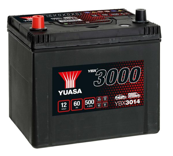 YBX3014 12V 60Ah 500A Yuasa SMF Car Battery