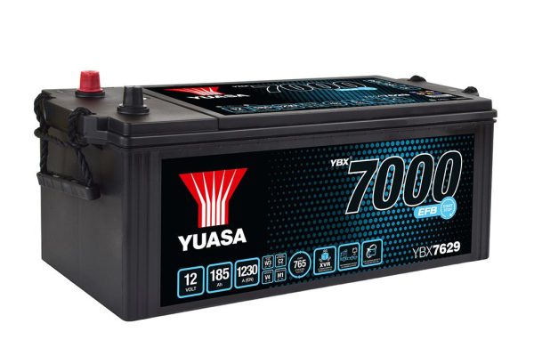 Yuasa YBX7629 12V 185Ah 1230A Super Heavy Duty EFB Commercial Vehicle Battery