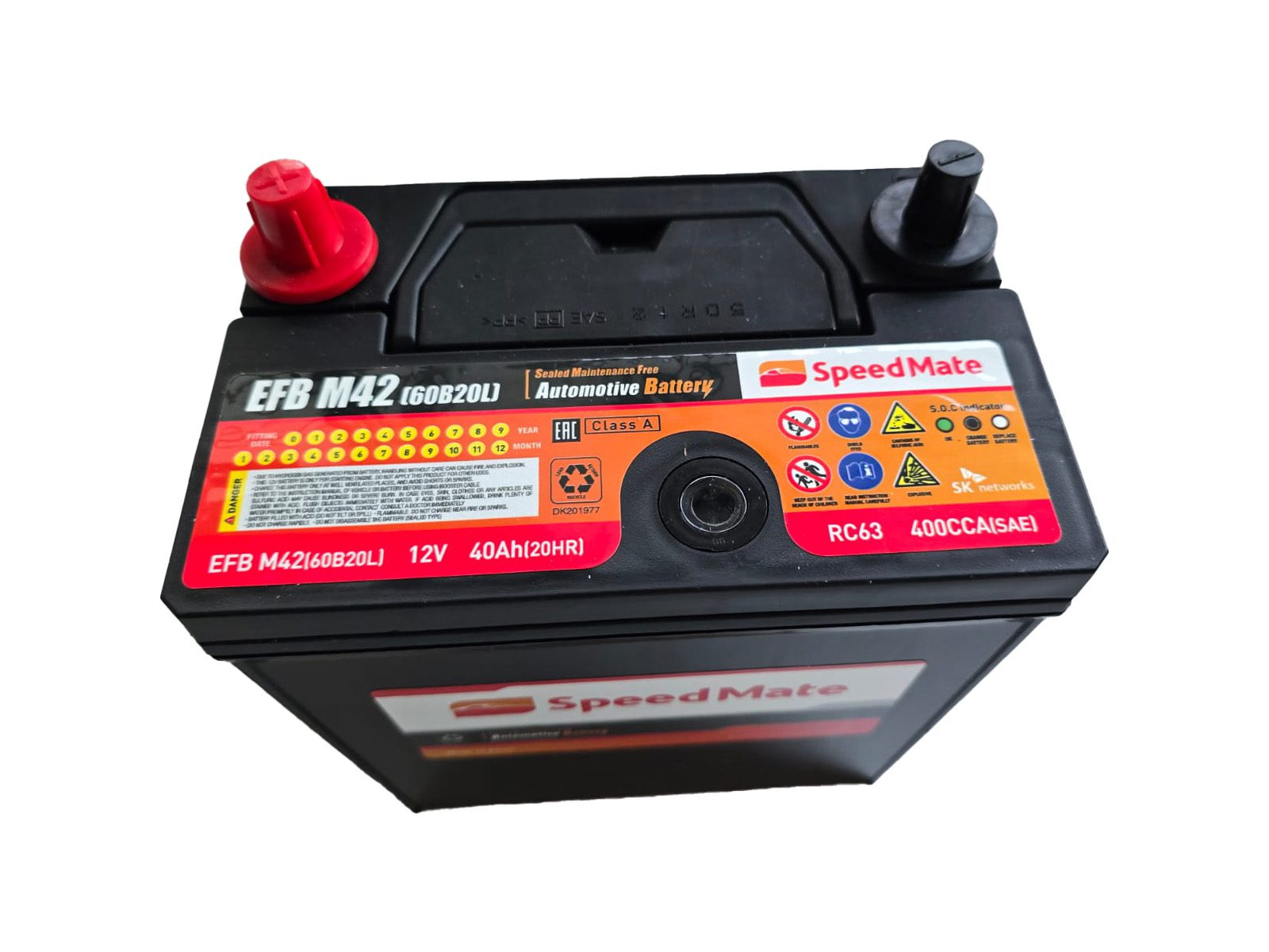SpeedMate Car Battery EFB M42 60B20L