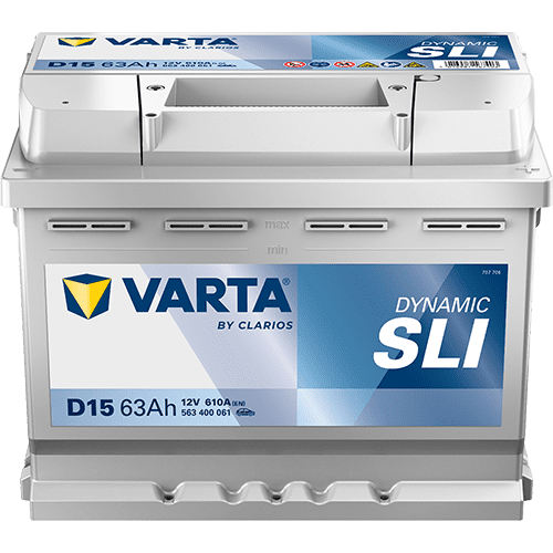 Varta D15 Car Battery Dynamic SLI 563400061