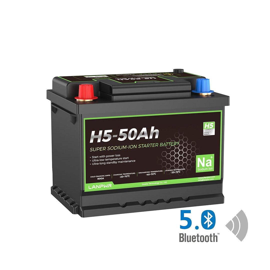 LANPWR 12V 50Ah Sodium-ion Starter Battery | 800CCA Max