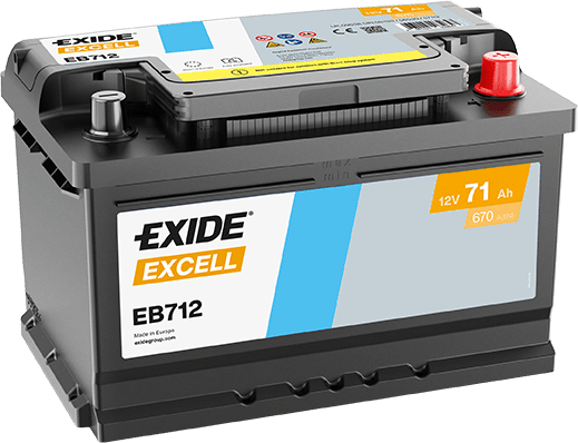 Exide Excell EB712 Car Battery