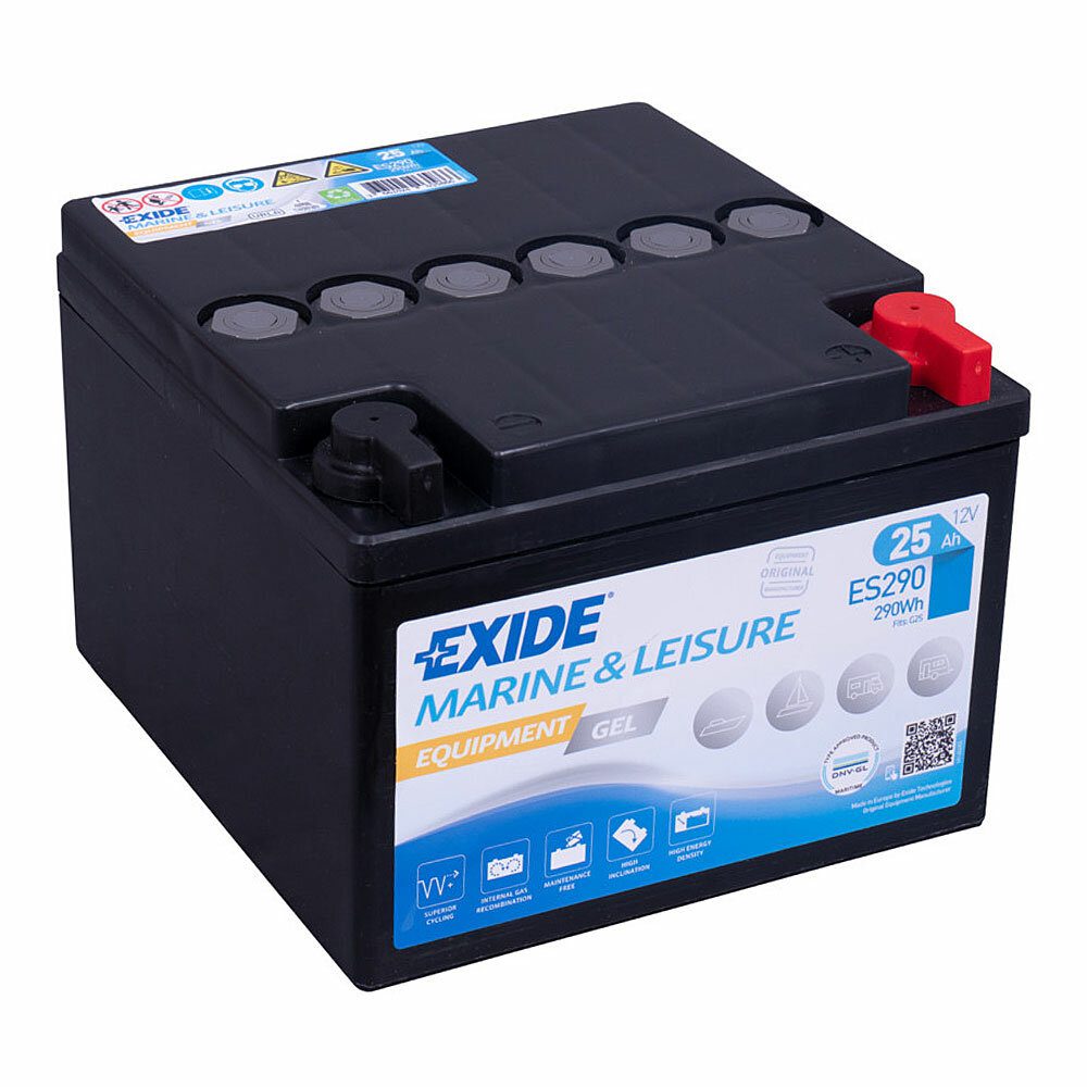 Exide Marine Battery Equipment Gel ES290 12V 25Ah