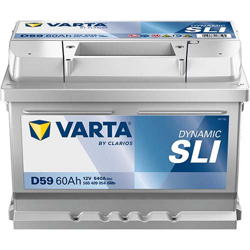 D59 Varta Dynamic SLI Car Battery 12V 60Ah (560409054) (075) \