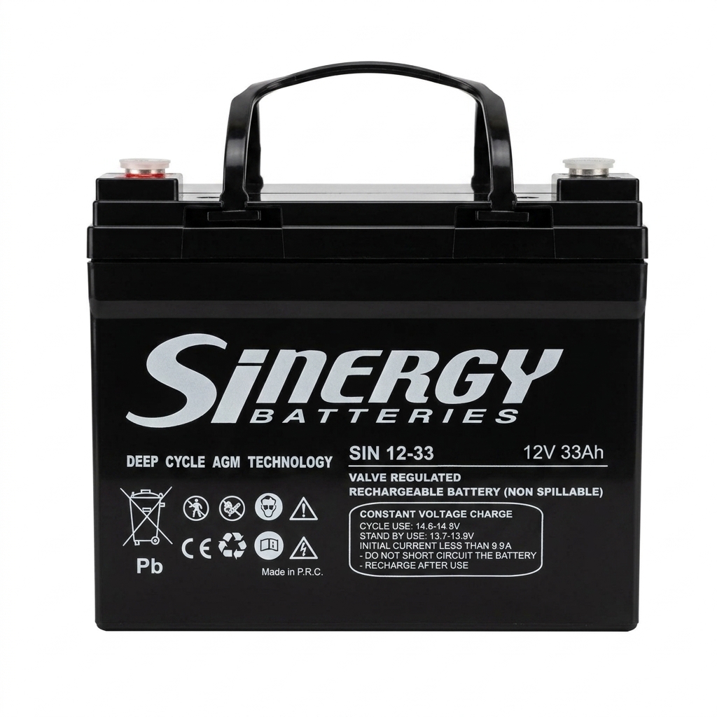 Sinergy 12V 33Ah AGM Battery | BATSIN12-33