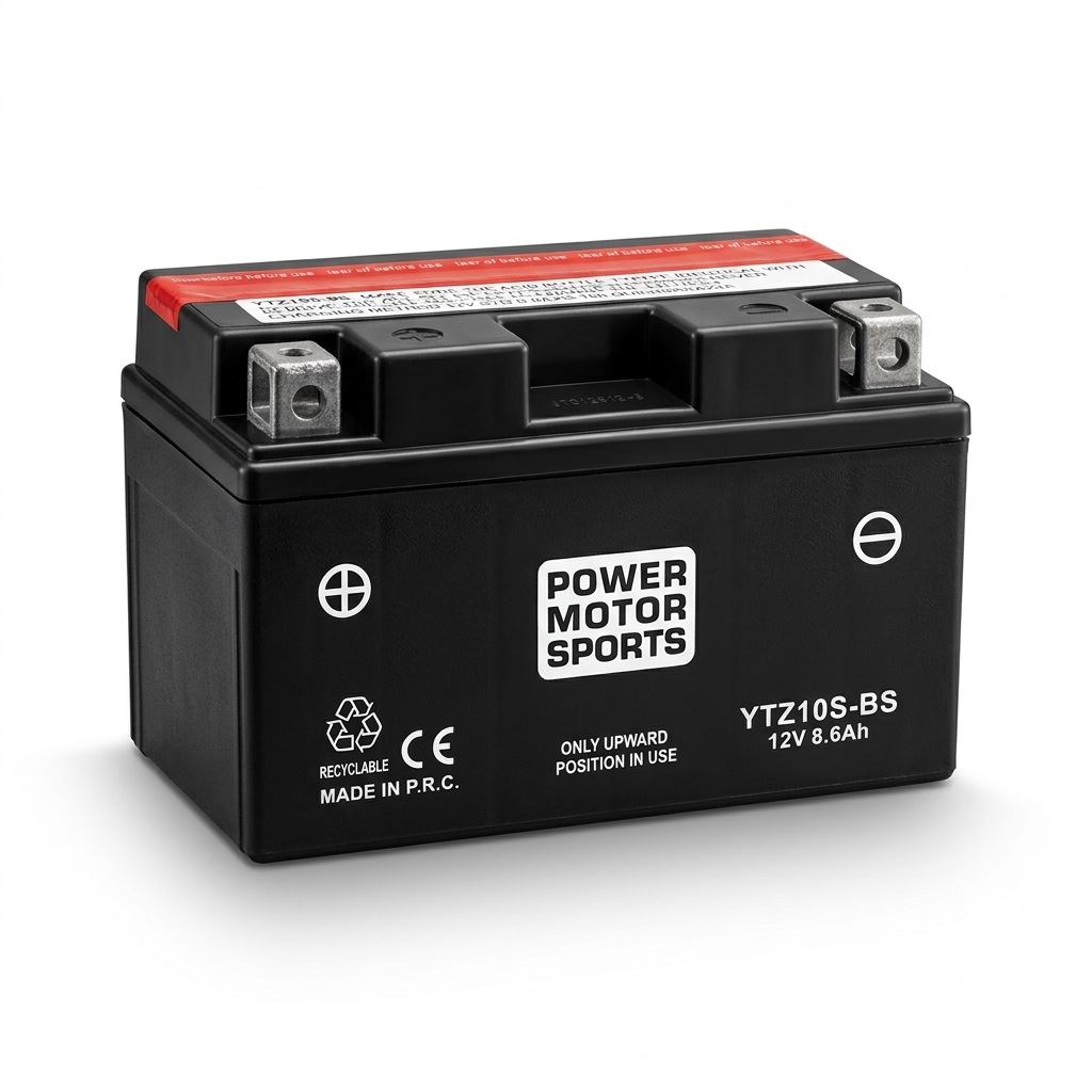 Power Motor Sports BYTZ10S-BS 12V 8.6Ah AGM Battery