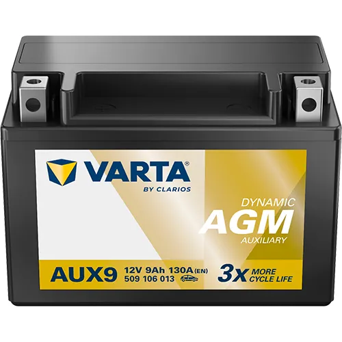 AUX9 Varta Dynamic AGM Auxiliary Car Battery 9Ah