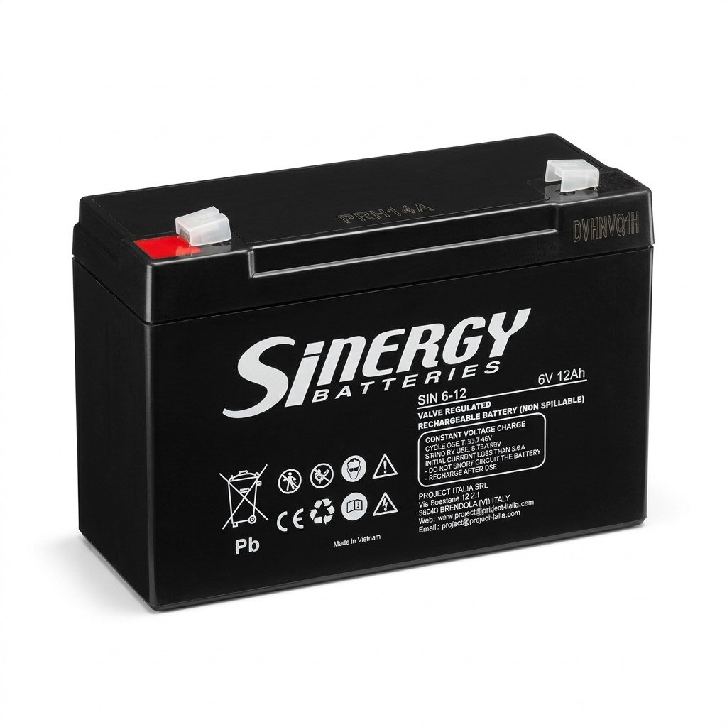 Sinergy SIN6-12 6V 12Ah VRLA AGM Battery