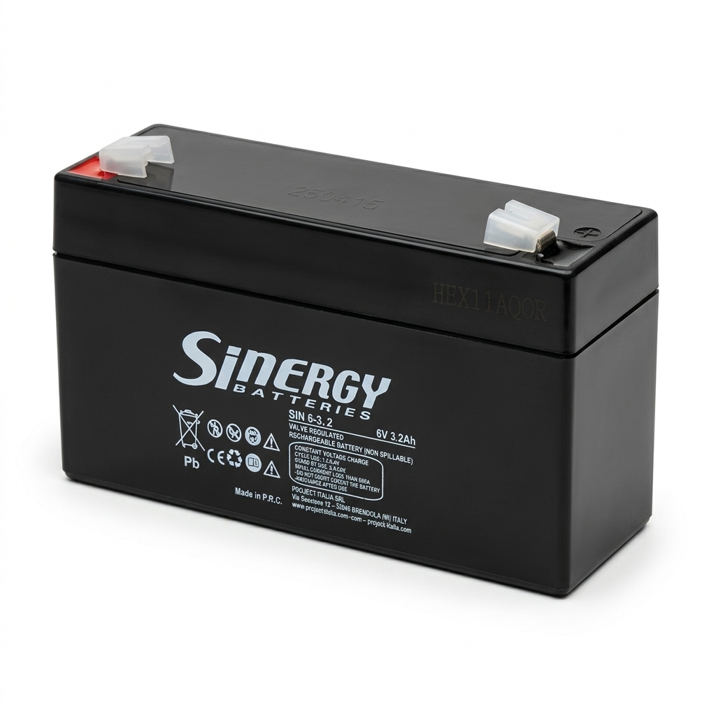 Sinergy SIN6-3.2A 6V 3.2Ah VRLA AGM Battery
