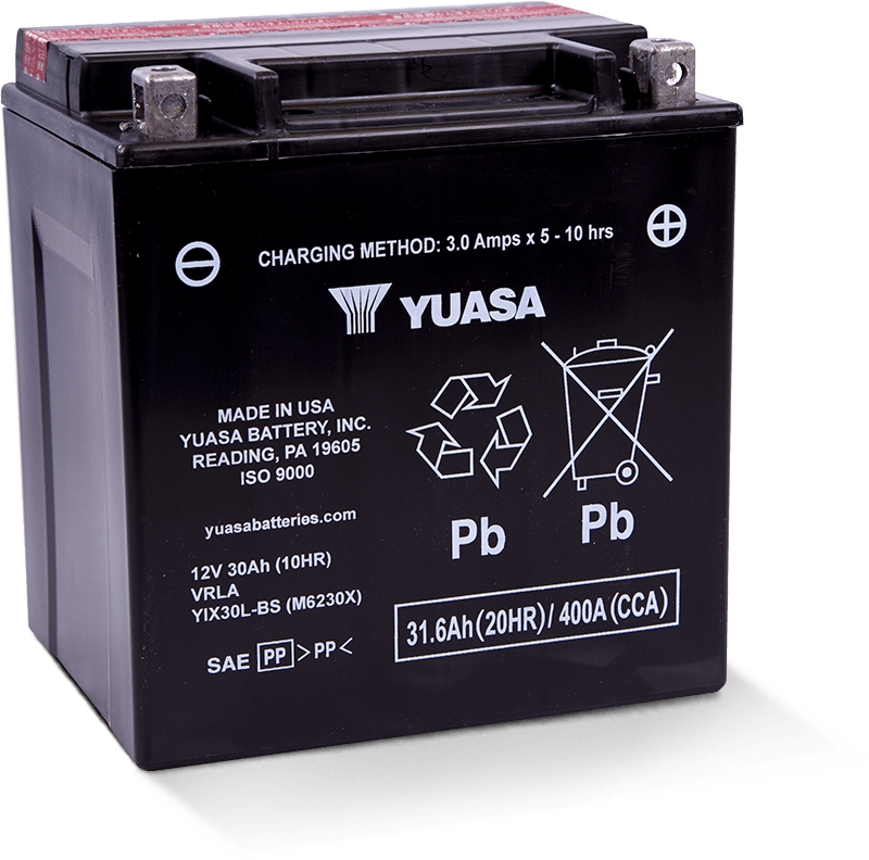 Yuasa YIX30L-BS 12V 30Ah AGM Motorcycle Battery